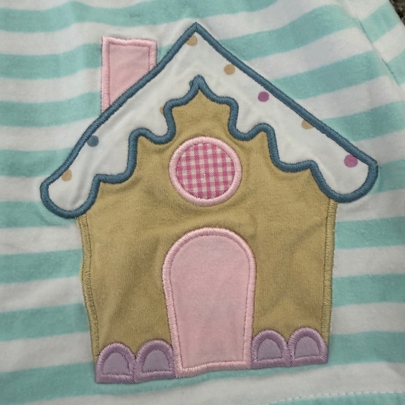 Stitchy Fish 3T Gingerbread Appliqué Dress - Picture 2 of 5